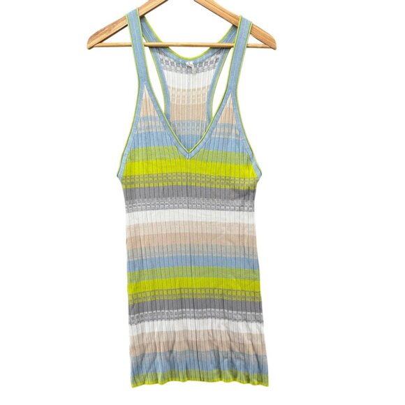 Daily Practice Anthropologie Tuvalu Sweater Dress Multicolor Sky Striped Size S - Picture 3 of 15